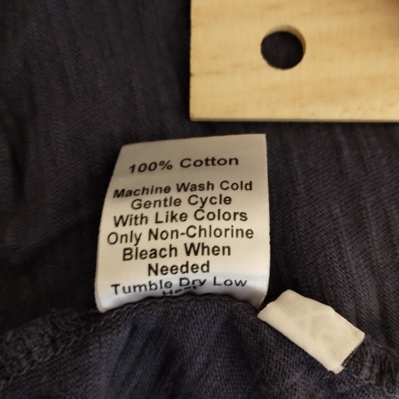 XS Wilt T-Shirt Dress Blue 100% Cotton TRAPEZE V-NECK SHIRT DRESS SHORT SLEEVES - Picture 8 of 8